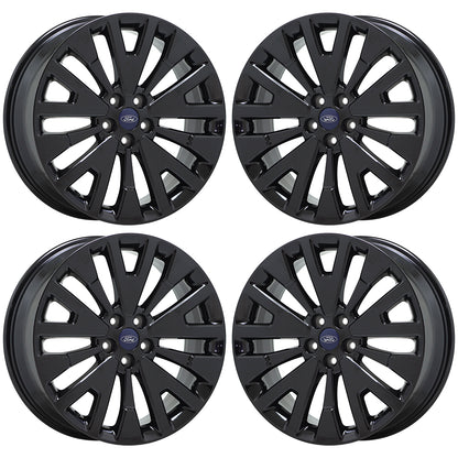 19" Ford Escape Gloss Black wheels rims Factory OEM set 10259