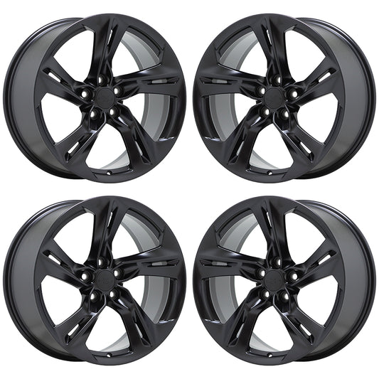 20x8.5" 20x9.5" Chevrolet Camaro RS Satin Black wheels rim Factory set 5874 5878
