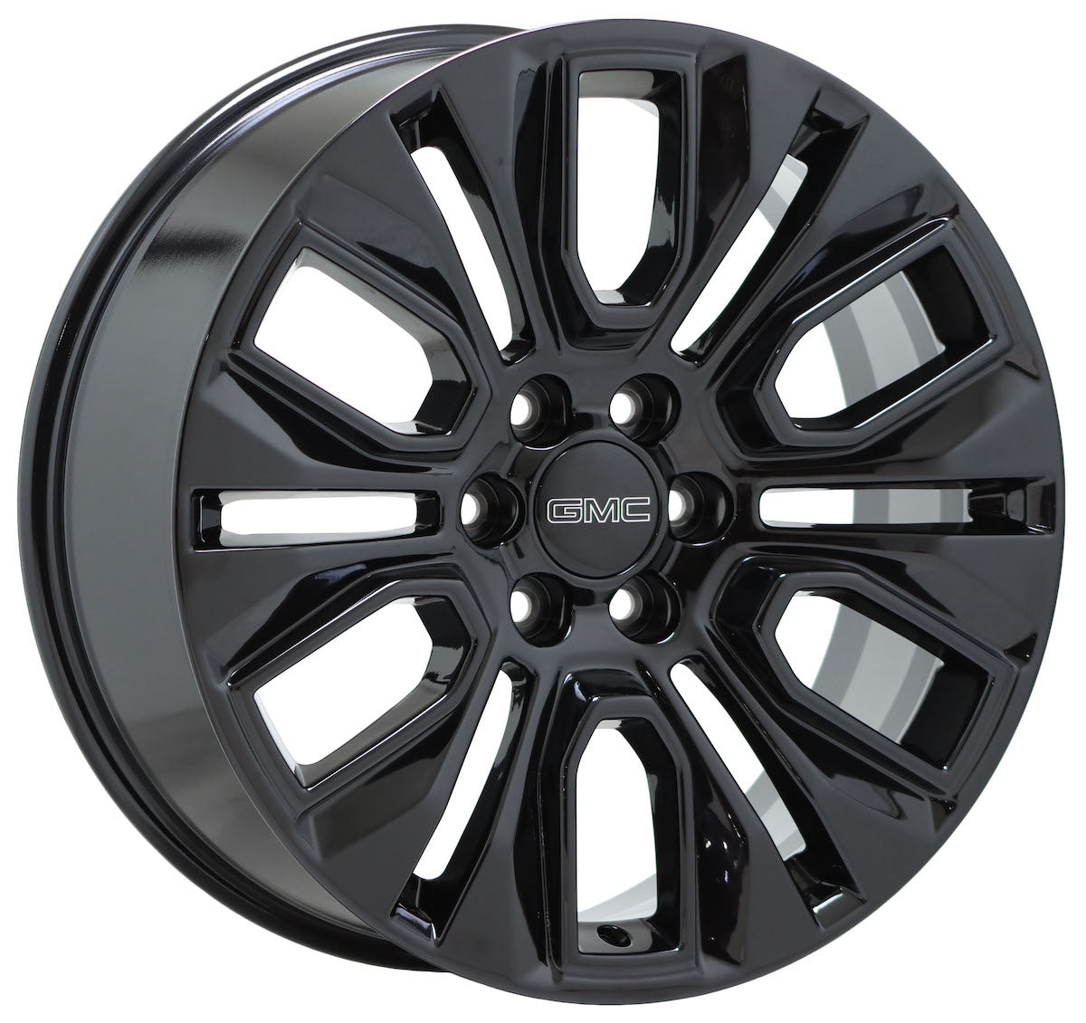 22" GMC Sierra Denali 1500 Yukon Gloss Black wheels rims Factory OEM set 5943