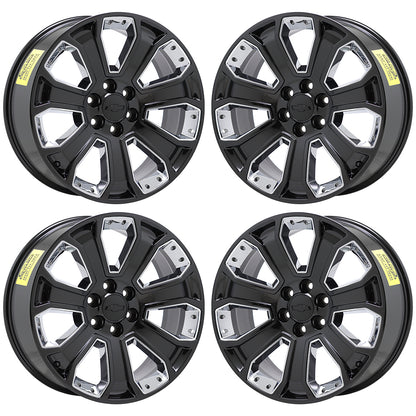 22" Escalade Silverado SIerra Gloss Black wheels rims OEM CK162 5661 EXCHANGE