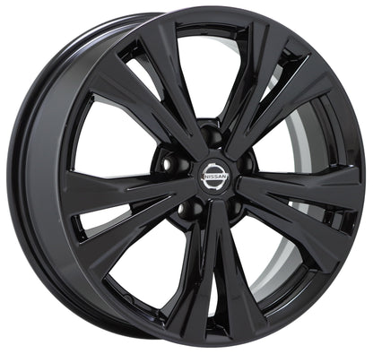 18" Nissan Rogue Gloss Black wheels rims Factory OEM set 4 62747