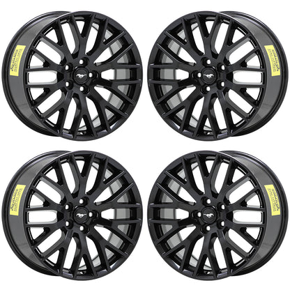 19x9" 19x9.5" Ford Mustang GT Gloss Black wheels rims Factory OEM 10036 10038