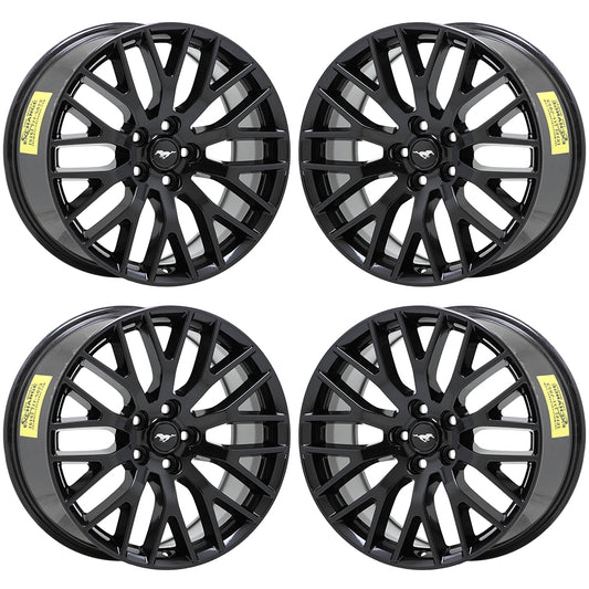 19x9" 19x9.5" Ford Mustang GT Gloss Black wheels rims Factory OEM 10036 10038