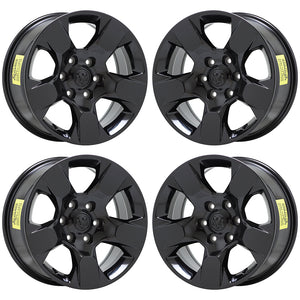 EXCHANGE 18" Dodge Ram 1500 Gloss Black Wheels Rims Factory OEM Set 2669