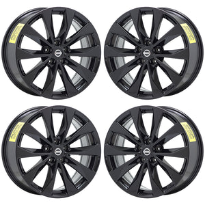 19" Nissan Maxima Platinum Black wheels rims Factory OEM set 4 62723