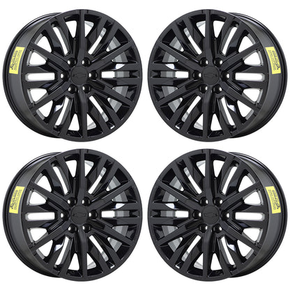 22" Chevy Silverado 1500 Truck bGloss Black wheels rims OEM 5921 EXCHANGE