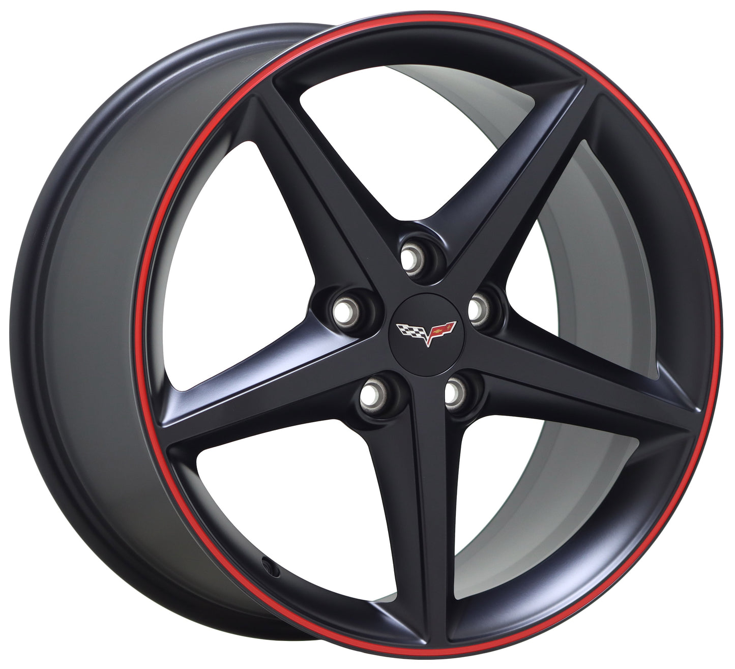 19x10 Corvette C6 Rear black red-line wheel rim Factory x1 OEM NEW 548 ...