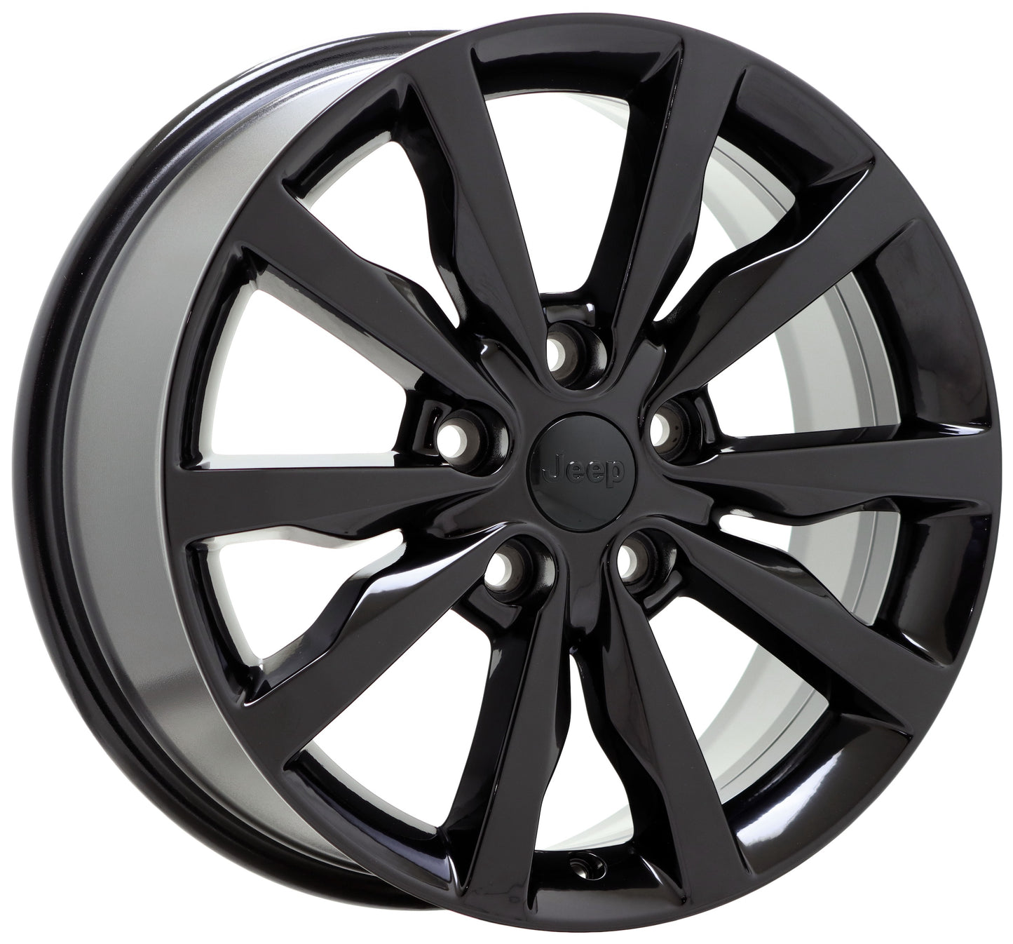 18" Jeep Grand Cherokee Gloss Black wheels rims Factory OEM 2492 EXCHANGE