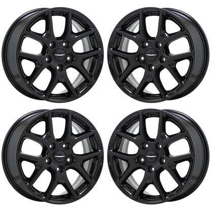 17" Chrysler Pacifica Gloss Black wheels rims Factory OEM set 2592