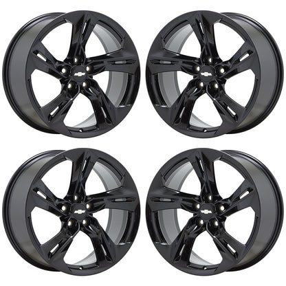 20x8.5" 20x9.5" Chevrolet Camaro RS Black wheels rims Factory OEM set 5874 5878