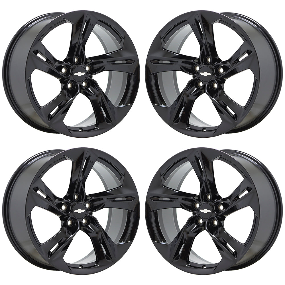 20x8.5" 20x9.5" Chevrolet Camaro RS Black wheels rims Factory OEM set 5874 5878