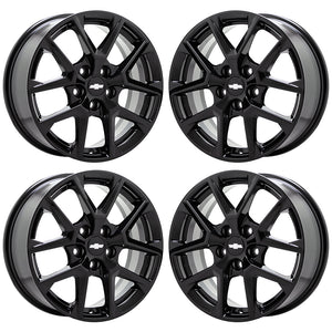 EXCHANGE 17" Chevrolet Equinox Gloss Black Wheels Rims Factory OEM Set 14061