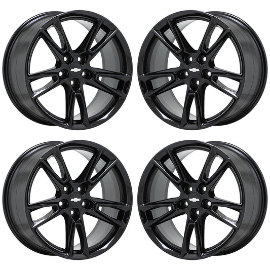 20" Chevrolet Camaro SS Gloss Black wheels rims Factory OEM set 5872 5875