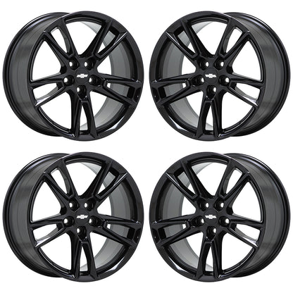 20" Chevrolet Camaro SS Gloss Black wheels rims Factory OEM set 5872 5875