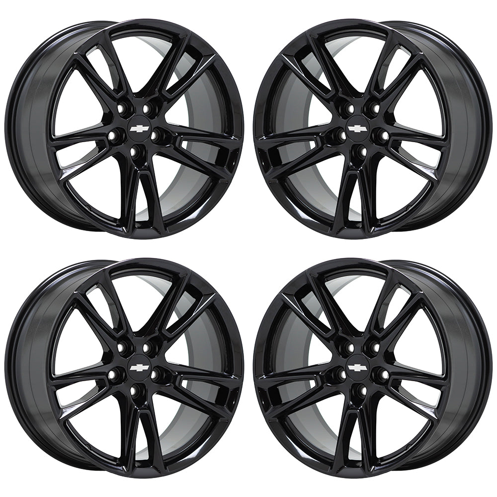 20" Chevrolet Camaro SS Gloss Black wheels rims Factory OEM set 5872 5875