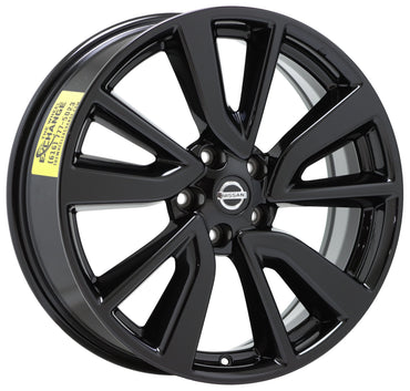 19" Nissan Rogue Sport Gloss Black wheels rims Factory OEM set 62748