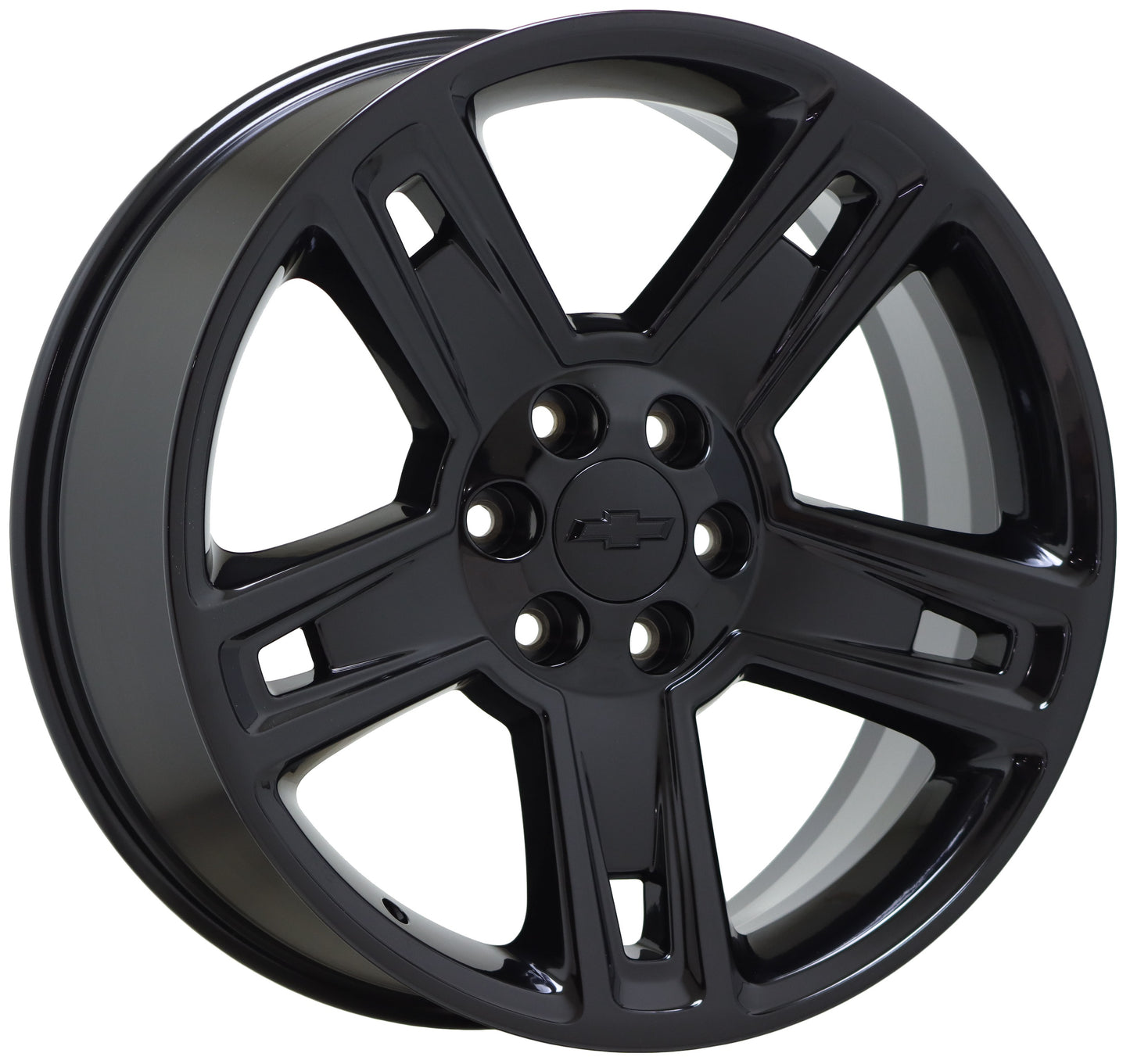 22" Chevrolet GMC Silverado Sierra 1500 Black wheel rims OEM set 5664 EXCHANGE