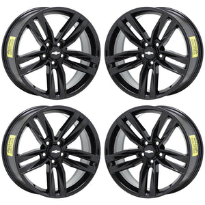 20x8.5 Chevrolet Camaro RS Black wheels rims Factory OEM GM 20" set 4 5762
