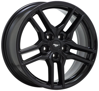 18" Ford Mustang Gloss Black wheels rims Factory OEM set 10157 EXCHANGE
