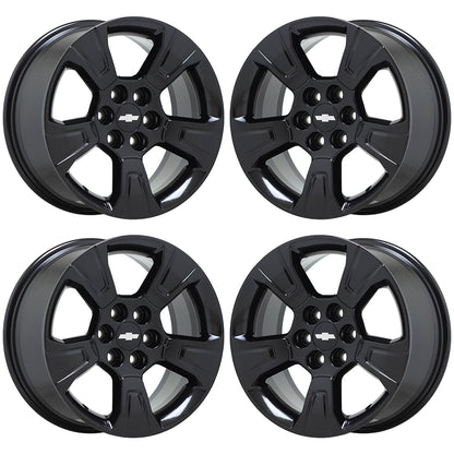 17" Chevrolet Colorado GMC Canyon Gloss Black wheels rims Factory OEM set 5671