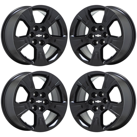 17" Chevrolet Colorado GMC Canyon Gloss Black wheels rims Factory OEM set 5671