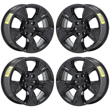 20" Dodge Ram 1500 Truck Gloss Black wheels rims Factory OEM 2019-2024 2674