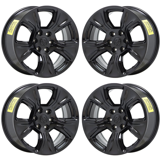 20" Dodge Ram 1500 Truck Gloss Black wheels rims Factory OEM 2019-2024 2674