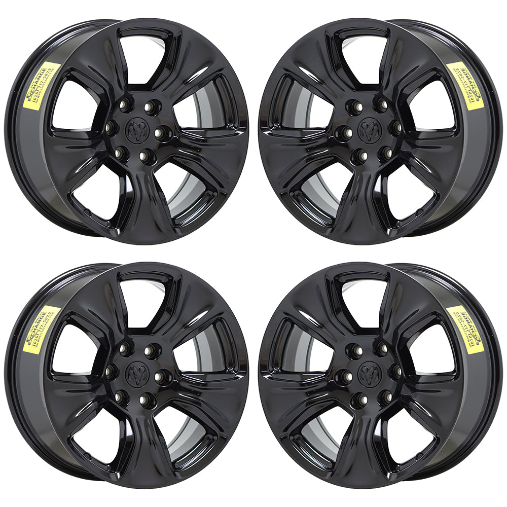 20" Dodge Ram 1500 Truck Gloss Black wheels rims Factory OEM 2674 EXCHANGE