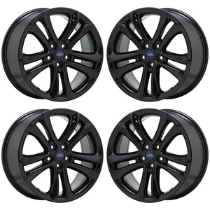 18" Ford Edge Gloss Black wheels rims Factory OEM set 10044