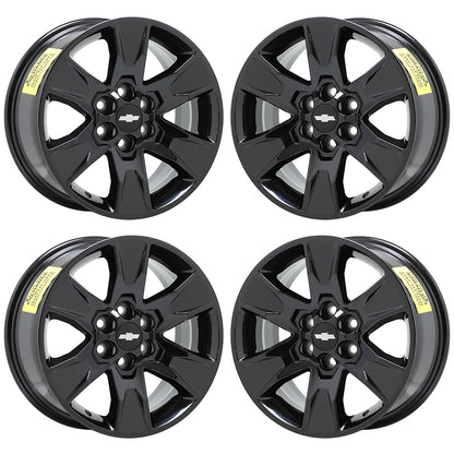 17" Chevy Colorado Truck Gloss Black wheels rims Factory OEM set 4 5693