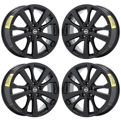 18" Nissan Altima Gloss Black wheels rims Factory OEM 2016 2017 2018 set 4 62720