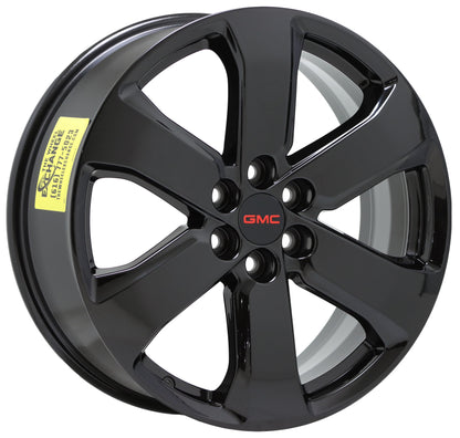 20" GMC Acadia Gloss Black wheels rims Factory OEM set 5845 EXCHANGE