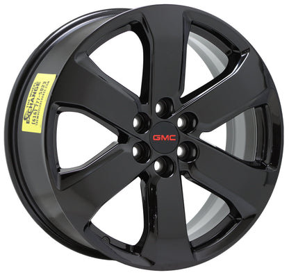 20" GMC Acadia Gloss Black wheels rims Factory OEM set 5845 EXCHANGE