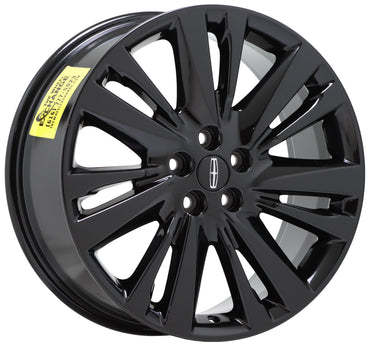 19" Lincoln MKZ Gloss Black wheels rims Factory OEM set 10129