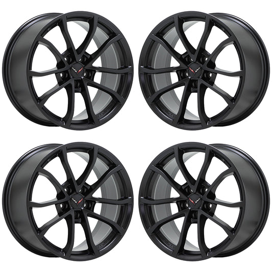 19x10" 20x12" Corvette Grand Sport C7 Satin wheels rims Factory OEM GM 5542 5543