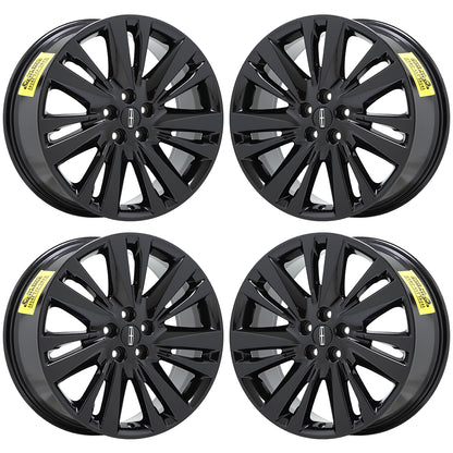 19" Lincoln MKZ Gloss Black wheels rims Factory OEM set 10129 EXCHANGE