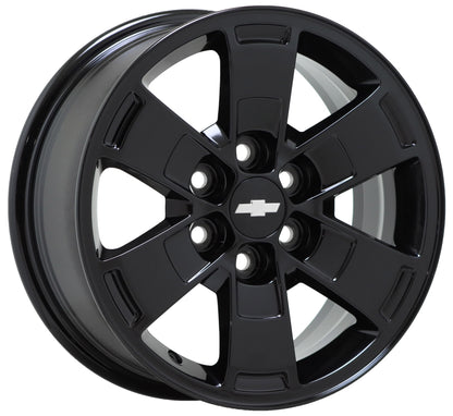 16" Chevrolet Colorado Canyon Gloss Black wheels rims Factory OEM set 5670