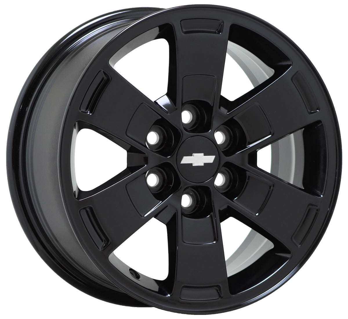 16" Chevrolet Colorado Canyon Gloss Black wheels rims Factory OEM set 5670