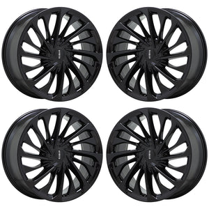 22" Lincoln Aviator Black wheels rims Factory Genuine OEM set 4 10241