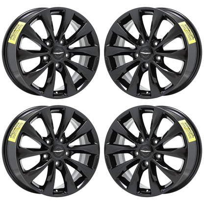 17" Chrysler Pacifica Gloss Black wheels rims Factory OEM set 2591