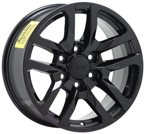 EXCHANGE 18" GMC Sierra 1500 Black wheels rims Factory OEM 5912