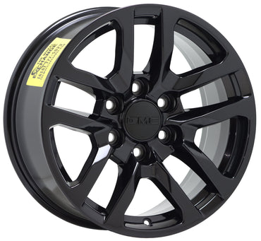 18" GMC Sierra Yukon 1500 Truck Gloss Black wheels rims Factory OEM set 5912