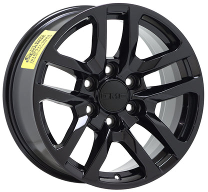 18" GMC Sierra 1500 Gloss Black wheels rims Factory OEM 5912 EXCHANGE