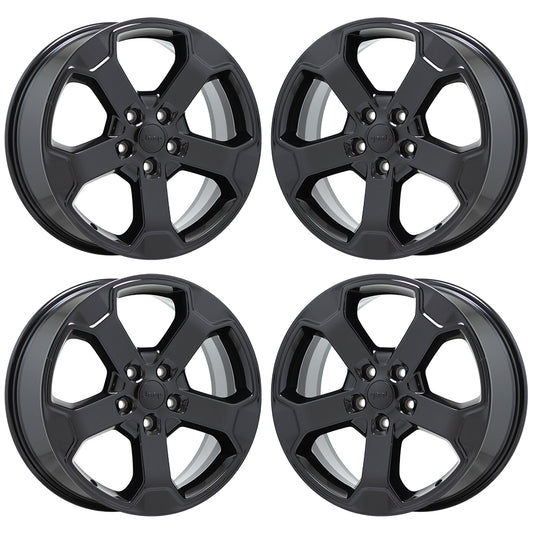 20" Jeep Grand Cherokee Gloss Black wheels rims Factory OEM set 9211 EXCHANGE