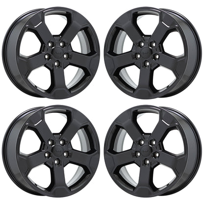 20" Jeep Grand Cherokee Gloss Black wheels rims Factory OEM set 9211 EXCHANGE
