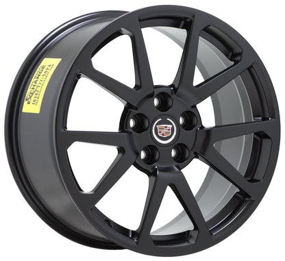 19x9 19x9.5" Cadillac CTS-V Sedan Satin Black wheels rims set 4647 4649 EXCHANGE