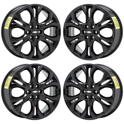 20" Chevrolet Traverse Enclave Gloss Black wheels rims Factory set 5851 EXCHANGE