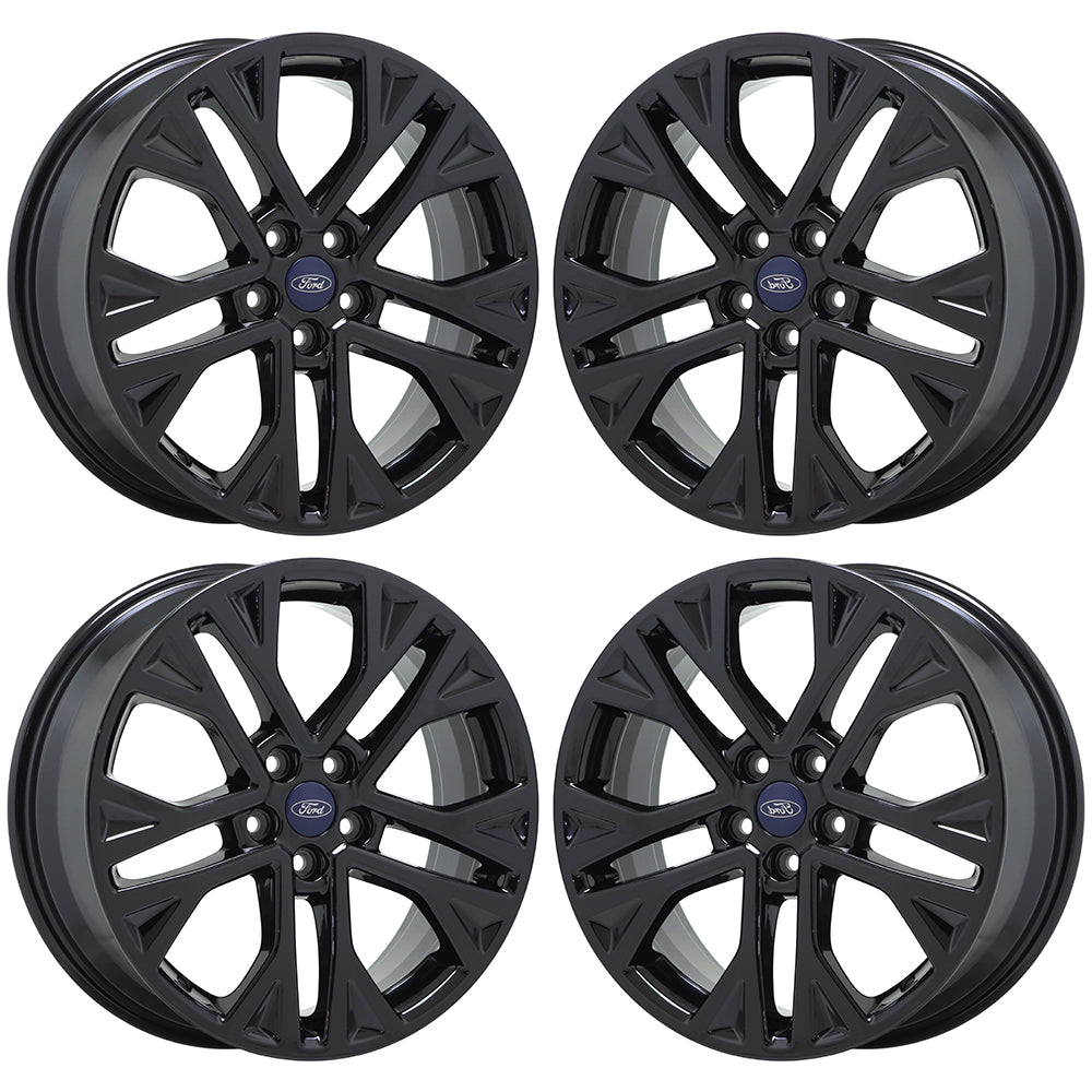 18" Ford Escape Gloss Black wheels rims Factory OEM set 10258 EXCHANGE