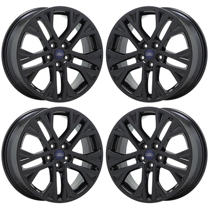 18" Ford Escape Gloss Black wheels rims Factory OEM set 10258 EXCHANGE