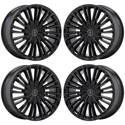22" Lincoln Aviator Gloss Black wheels rims Factory OEM  set 10242 EXCHANGE